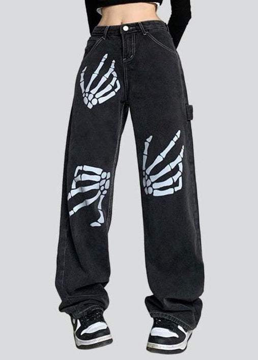 Skeleton Hands Jeans