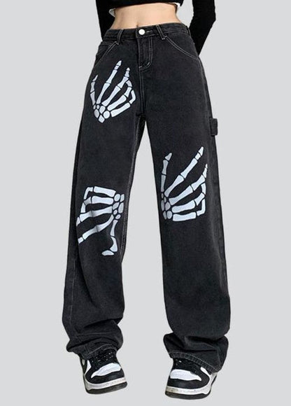 Skeleton Hands Jeans